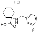 1-(3-氟-芐基氨基)-環(huán)己烷羧酸鹽酸鹽結(jié)構(gòu)式_939760-97-1結(jié)構(gòu)式