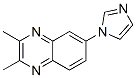 Quinoxaline, 6-(1h-imidazol-1-yl)-2,3-dimethyl-Structure,941283-14-3Structure Quinoxaline, 6-(1h-imidazol-1-yl)-2,3-dimethyl- Structure,941283-14-3Structure