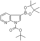N-Boc-3-(4,4,5,5-四甲基-1,3,2-二噁硼烷-2-基)-7-氮雜吲哚結(jié)構(gòu)式_942070-47-5結(jié)構(gòu)式