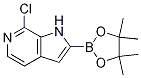 7-氯-2-(4,4,5,5-四甲基-1,3,2-二噁硼烷-2-基)-1H-吡咯并[2,3-c]吡啶結(jié)構(gòu)式_942070-50-0結(jié)構(gòu)式