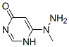 4(1H)-pyrimidinone, 6-(1-methylhydrazino)-(9ci)Structure,94295-29-1Structure 4(1H)-pyrimidinone, 6-(1-methylhydrazino)-(9ci) Structure,94295-29-1Structure