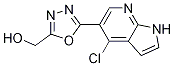 5-(4-氯-1H-吡咯并[2,3-B]吡啶-5-基)-1,3,4-噁二唑-2-甲醇結(jié)構(gòu)式_944123-74-4結(jié)構(gòu)式