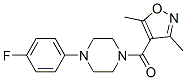 (3,5-二甲基-4-異噁唑)[4-(4-氟苯基)-1-哌嗪基]-甲酮結(jié)構(gòu)式_945201-72-9結(jié)構(gòu)式