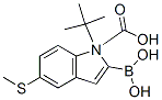 1H-Indole-1-carboxylic acid, 2-borono-5-(methylthio)-, 1-(1,1-dimethylethyl) esterStructure,945493-45-8Structure 1H-Indole-1-carboxylic acid, 2-borono-5-(methylthio)-, 1-(1,1-dimethylethyl) ester Structure,945493-45-8Structure