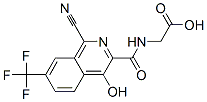 n-[[1-氰基-4-羥基-7-(三氟甲基)-3-異喹啉]羰基]-甘氨酸結構式_945739-69-5結構式