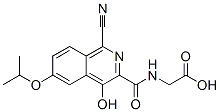 n-[[1-氰基-4-羥基-6-(1-甲基乙氧基)-3-異喹啉]羰基]-甘氨酸結構式_945740-11-4結構式