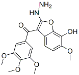 Methanone, (2-hydrazinyl-7-hydroxy-6-methoxy-3-benzofuranyl)(3,4,5-trimethoxyphenyl)-Structure,945771-73-3Structure Methanone, (2-hydrazinyl-7-hydroxy-6-methoxy-3-benzofuranyl)(3,4,5-trimethoxyphenyl)- Structure,945771-73-3Structure