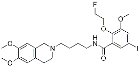 N-[4-(3,4-二氫-6,7-二甲氧基-2(1H)-異喹啉)丁基]-2-(2-氟乙氧基)-5-碘-3-甲氧基苯甲酰胺結(jié)構(gòu)式_945992-38-1結(jié)構(gòu)式