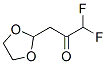 2-Propanone, 3-(1,3-dioxolan-2-yl)-1,1-difluoro-Structure,946078-98-4Structure 2-Propanone, 3-(1,3-dioxolan-2-yl)-1,1-difluoro- Structure,946078-98-4Structure