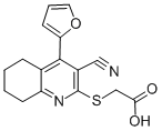 {[3-氰基-4-(2-呋喃基)-5,6,7,8-四氫喹啉-2-基]硫代}乙酸結(jié)構(gòu)式_94640-13-8結(jié)構(gòu)式