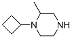 Piperazine, 1-cyclobutyl-2-methyl-Structure,949922-66-1Structure Piperazine, 1-cyclobutyl-2-methyl- Structure,949922-66-1Structure