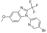 1H-Benzimidazole, 1-(5-bromo-2-pyridinyl)-5-methoxy-2- (trifluoromethyl)-Structure,951238-11-2Structure 1H-Benzimidazole, 1-(5-bromo-2-pyridinyl)-5-methoxy-2- (trifluoromethyl)- Structure,951238-11-2Structure
