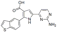  5-(2-氨基-4-嘧啶)-2-苯并[b]噻吩-5-基-1H-吡咯-3-羧酸結(jié)構式_951784-37-5結(jié)構式