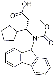 (S)-3-環(huán)戊基-3-(9H-芴-9-基甲氧基羰基氨基)-丙酸結(jié)構(gòu)式_954225-72-0結(jié)構(gòu)式