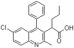 6-Chloro-2-methyl-4-phenyl-alpha-propyl-3-quinolineacetic acidStructure,957890-42-5Structure 6-Chloro-2-methyl-4-phenyl-alpha-propyl-3-quinolineacetic acid Structure,957890-42-5Structure