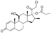 21-氯-16beta-甲基-17-(1-氧代丙氧基)孕甾-1,4-二烯-3,20-二酮結(jié)構(gòu)式_95796-50-2結(jié)構(gòu)式