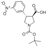Boc-(+/-)-trans-4-(3-nitro-phenyl)-pyrrolidine-3-carboxylic acid Structure,959577-50-5Structure