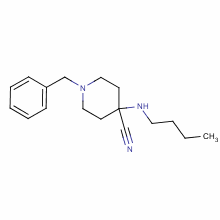 4-Piperidinecarbonitrile,4-(butylamino)-1-(phenylmethyl)-Structure,963-08-6Structure 4-Piperidinecarbonitrile,4-(butylamino)-1-(phenylmethyl)- Structure,963-08-6Structure