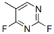 Pyrimidine, 2,4-difluoro-5-methyl- (9ci)Structure,96548-89-9Structure Pyrimidine, 2,4-difluoro-5-methyl- (9ci) Structure,96548-89-9Structure