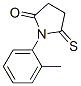 2-Pyrrolidinone, 1-(2-methylphenyl)-5-thioxo-Structure,96933-17-4Structure 2-Pyrrolidinone, 1-(2-methylphenyl)-5-thioxo- Structure,96933-17-4Structure