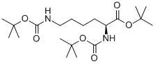 2-甲基-2-丙基N<sup>2</sup>,N<sup>6</sup>-二{[(2-甲基-2-丙基)氧基]羰基}-L-賴氨酸酯結(jié)構(gòu)式_97347-28-9結(jié)構(gòu)式