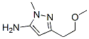 1H-pyrazol-5-amine, 3-(2-methoxyethyl)-1-methyl-Structure,97820-74-1Structure 1H-pyrazol-5-amine, 3-(2-methoxyethyl)-1-methyl- Structure,97820-74-1Structure