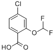 Benzoic acid, 4-chloro-2-(difluoromethoxy)-Structure,97914-60-8Structure Benzoic acid, 4-chloro-2-(difluoromethoxy)- Structure,97914-60-8Structure