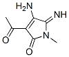 (9ci)-3-乙酰基-4-氨基-1,5-二氫-5-亞氨基-1-甲基-2H-吡咯-2-酮結(jié)構(gòu)式_97971-09-0結(jié)構(gòu)式