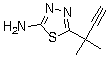 5-(2-Methylbut-3-yn-2-yl)-1,3,4-thiadiazol-2-amineStructure,97987-64-9Structure 5-(2-Methylbut-3-yn-2-yl)-1,3,4-thiadiazol-2-amine Structure,97987-64-9Structure