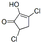 2-Cyclopenten-1-one, 3,5-dichloro-2-hydroxy-Structure,98136-71-1Structure 2-Cyclopenten-1-one, 3,5-dichloro-2-hydroxy- Structure,98136-71-1Structure
