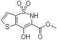 甲基 4-羥基-2H-噻吩并[2,3-e][1,2]噻嗪-3-羧酸 1,1-二氧化物結(jié)構(gòu)式_98827-44-2結(jié)構(gòu)式