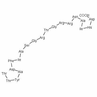 L-threonyl-l-threonyl-l-tyrosyl-l-alanyl-l-alpha-aspartyl-l-phenylalanyl-l-isoleucyl-l-alanyl-l-serylglycyl-l-arginyl-l-threonylglycyl-l-arginyl-l-arginyl-l-asparaginyl-l-alanyl-l-isoleucyl-l-histidylStructure,99534-03-9Structure L-threonyl-l-threonyl-l-tyrosyl-l-alanyl-l-alpha-aspartyl-l-phenylalanyl-l-isoleucyl-l-alanyl-l-serylglycyl-l-arginyl-l-threonylglycyl-l-arginyl-l-arginyl-l-asparaginyl-l-alanyl-l-isoleucyl-l-histidyl Structure,99534-03-9Structure