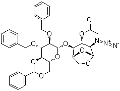 3-O-乙?；?1,6-脫水-2-疊氮基-2,3-二-O-芐基-4,6-O-亞芐基-2-脫氧-β-D-纖維二糖結(jié)構(gòu)式_99541-23-8結(jié)構(gòu)式
