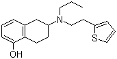 (6S)-5,6,7,8-四氫-6-[丙基[2-(2-噻吩基)乙基]氨基]-1-萘醇結(jié)構(gòu)式_99755-59-6結(jié)構(gòu)式