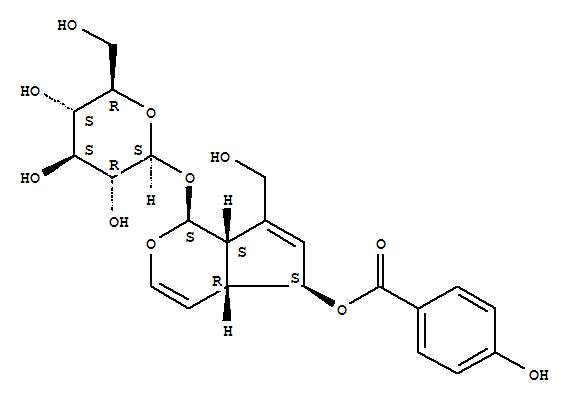 6-鄰對(duì)羥基苯甲?；胰~珊瑚苷結(jié)構(gòu)式_1016987-87-3結(jié)構(gòu)式