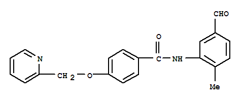 N-(5-甲?；?2-甲基苯基)-4-(吡啶-2-甲氧基)苯甲酰胺結構式_1131604-86-8結構式