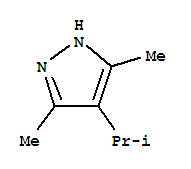 1H-pyrazole,3,5-dimethyl-4-(1-methylethyl)-Structure,13084-76-9Structure 1H-pyrazole,3,5-dimethyl-4-(1-methylethyl)- Structure,13084-76-9Structure