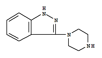 3-(1-哌嗪)-1H-吲唑結構式_131633-88-0結構式