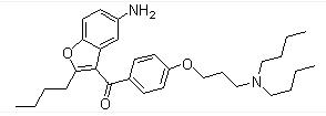 (5-Amino-2-butylbenzofuran-3-yl)(4-(3-(dibutylamino)propoxy)phenyl)methanoneStructure,141644-91-9Structure (5-Amino-2-butylbenzofuran-3-yl)(4-(3-(dibutylamino)propoxy)phenyl)methanone Structure,141644-91-9Structure