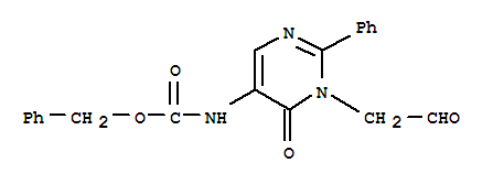 [1,6-二氫-6-氧代-1-(2-氧代乙基)-2-苯基-5-嘧啶]氨基甲酸苯甲酯結(jié)構(gòu)式_148747-58-4結(jié)構(gòu)式
