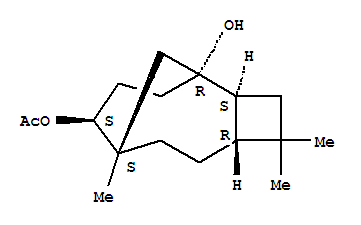(1R,2S,5R,8S,9S)-4,4,8-三甲基三環(huán)并[6.3.1.02,5]十二烷-1,9-二醇 9-乙酸酯結(jié)構(gòu)式_155488-34-9結(jié)構(gòu)式