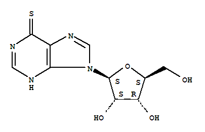 6H-purine-6-thione,1,9-dihydro-9-b-l-ribofuranosyl-Structure,15639-75-5Structure 6H-purine-6-thione,1,9-dihydro-9-b-l-ribofuranosyl- Structure,15639-75-5Structure