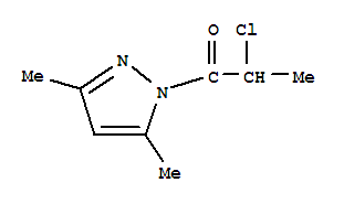(9ci)-1-(2-氯-1-氧代丙基)-3,5-二甲基-1H-吡唑結(jié)構(gòu)式_201299-92-5結(jié)構(gòu)式