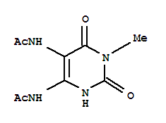 (9ci)-N,N-(1,2,3,6-四氫-1-甲基-2,6-二氧代-4,5-嘧啶二基)雙-乙酰胺結(jié)構(gòu)式_202121-51-5結(jié)構(gòu)式