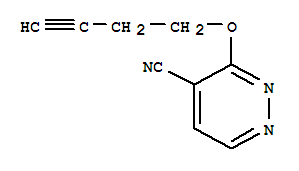 4-Pyridazinecarbonitrile,3-(3-butynyloxy)-(9ci)Structure,202926-96-3Structure 4-Pyridazinecarbonitrile,3-(3-butynyloxy)-(9ci) Structure,202926-96-3Structure