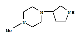 Piperazine, 1-methyl-4-(3-pyrrolidinyl)-(9ci)Structure,202991-92-2Structure Piperazine, 1-methyl-4-(3-pyrrolidinyl)-(9ci) Structure,202991-92-2Structure