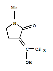 (9ci)-1-甲基-3-(2,2,2-三氟-1-羥基亞乙基)-2-吡咯烷酮結(jié)構(gòu)式_204448-78-2結(jié)構(gòu)式