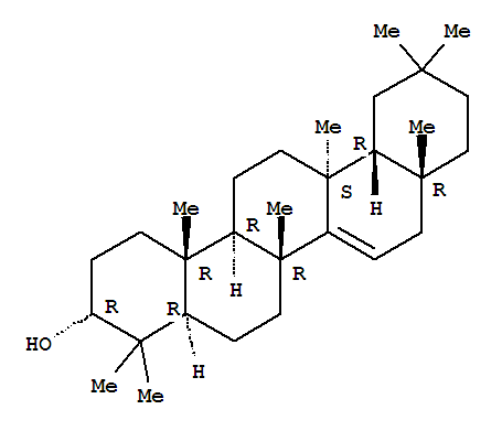 異蒲公英賽醇結(jié)構(gòu)式_20460-33-7結(jié)構(gòu)式