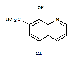 7-Quinolinecarboxylicacid,5-chloro-8-hydroxy-(9ci)Structure,205040-62-6Structure 7-Quinolinecarboxylicacid,5-chloro-8-hydroxy-(9ci) Structure,205040-62-6Structure