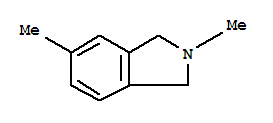 (9ci)-2,3-二氫-2,5-二甲基-1H-異吲哚結(jié)構(gòu)式_205370-10-1結(jié)構(gòu)式